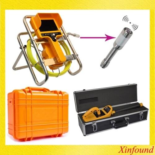 30M waterproof meter counter DVR Drain Sewer Inspection Video Camera video Endoscope camera Borescope camera with 512hz receiver
