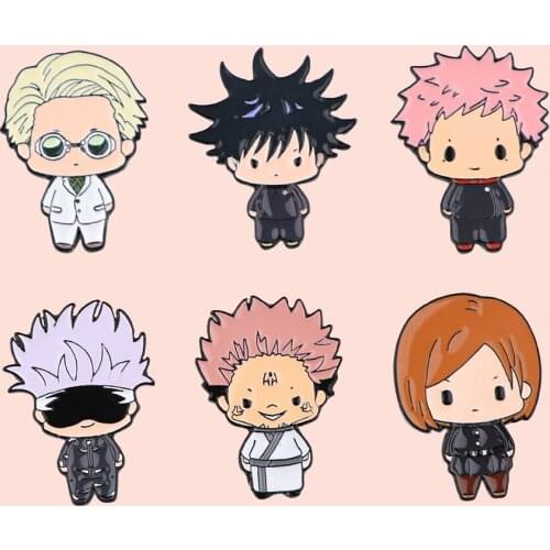 ZF2840 Anime Boy Cool Jewelry Enamel Pins And Brooches Cartoon Creative Metal Denim Hat Badge For Friends Kids Fans