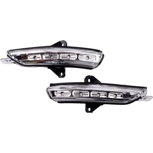 1Pair Exterior Front LED Rearview Side Mirror Turn Signal Lamp Light Car ABS Fit For Chevrolet Malibu 2013 2014 2015