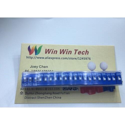 144pcs (Blue and Red) DS-01 one of the dip switch 1-bit 2.54MM encoding switch dip switch +High quality