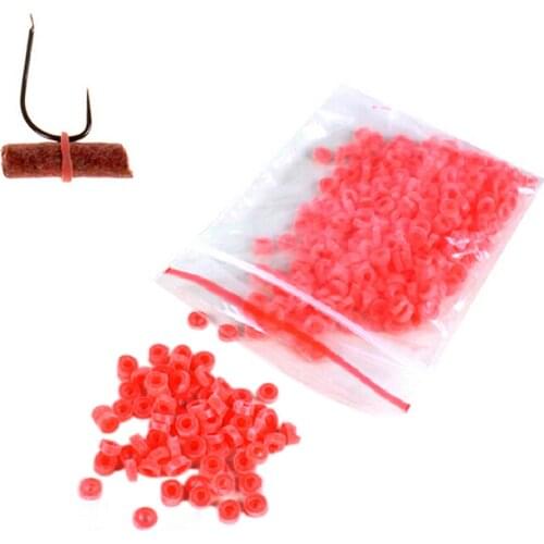 2500PCS=10bags Red/Yellow Bloodworm Bait Granulator Bait Fishing Accessories Fish Tackle Rubber Bands For Fishing