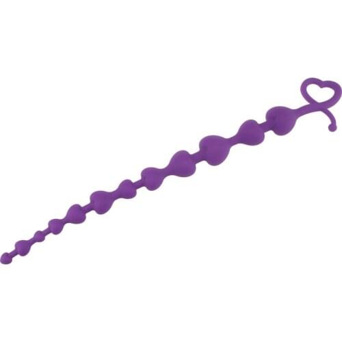 Anal beads 30cm long silicone butt plug adult sex toy prostate massage L026 Drop shipping