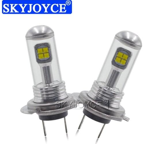 SKYJOYCE 2PCS High Power H1 H3 H8 H11 9005 HB3 9006 HB4 H7 Car LED Fog Lights 8SMD 2525 6500K White 12V Auto Car LED Lamps Bulb