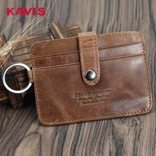 Crazy Horse Leather Mens Coin Purse Retro Mens Bag Multi-card Slot Short Wallet Card Holder