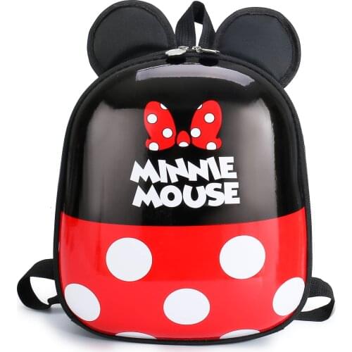 Disney Mickey mouse Childrens school bag kindergarten boy girl baby backpack 2-5 minnie cute cartoon egg shell backpack