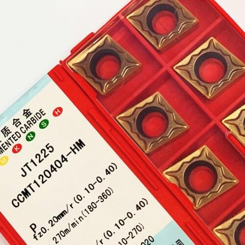 JXTC CCMT120404-HM JT1225 / CCMT120404-HM JT3115 / CCMT120404-HM JT4025 / CCMT120404-HM JT4125 CNC carbide inserts 10PCS/BOX