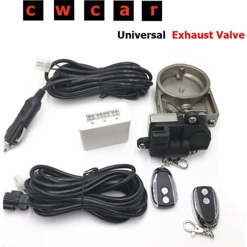 2.5" Exhaust Valve Flap Control +Electric Control Box For Exhaust Catback Downpipe