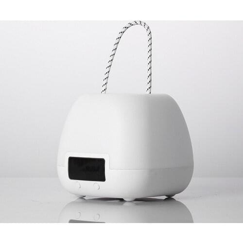 Creative LED Remote Control Night Light USB Charging Bedroom Bedside Lamp 3 Light Modes 10 Levels Dimming Time Display