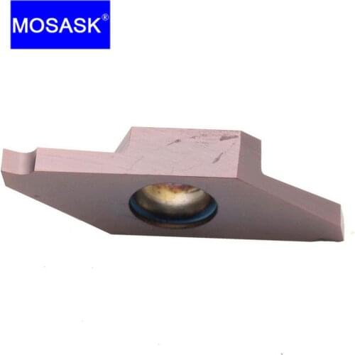 MOSASK TKF 10pcs TKF12R100-S ZP15 CNC Lathe KTKFSL Tool Small Parts Grooving Cut-Off Processing Tungsten Carbide Inserts