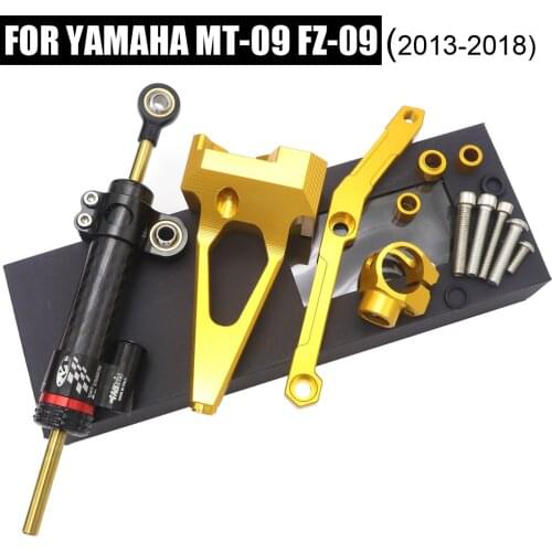 MT 09 CNC Motorcycle Steering Stabilize Damper Bracket Mount FOR YAMAHA MT-09 MT09 2015 2016 2017 2018