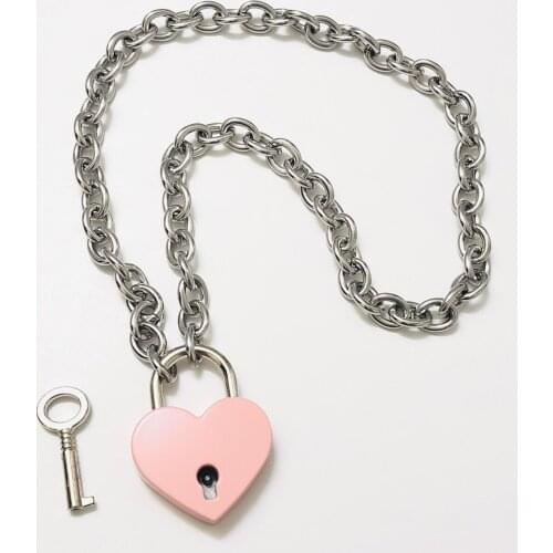 Origional Korean Ins Harajuku Lock Necklace Female Student Disco All-match Hiphop Necklace Fashion Cool