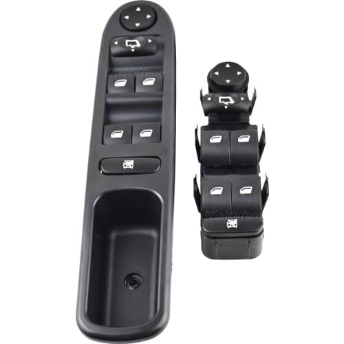 Front Left Side Electric Master Window Mirror Switch Panel 6554.HA 9651464577 Car Interior Accessories for Citroen C4 2004-2011