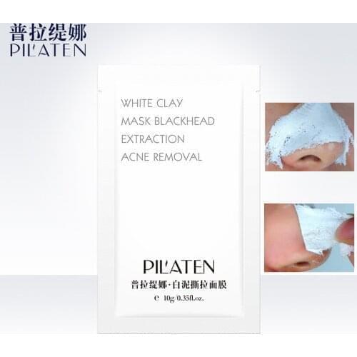Pilaten 5pcs White Mask Blackhead Remover Nose Mask beauty Deep Cleansing SkinCare cosmetics Peeling Acne vape lanbena korea