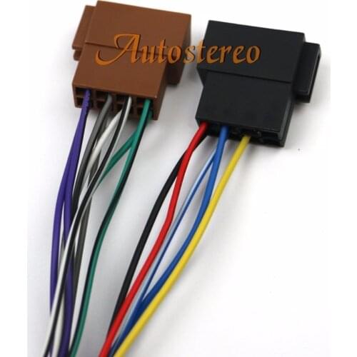 ISO HARNESS standard CAR AUDIO ISO Female Connector Cable Harness Connector for Radio for Sony CD; JVC 16-pin (30x12mm) 15-109