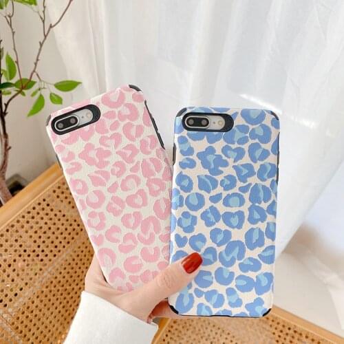 High quality Anti-fall Lambskin Sexy leopard soft Phone Case For apple iPhone 7 8 Plus X XS XR MAX 11 Pro 12 se 2020 funda cover