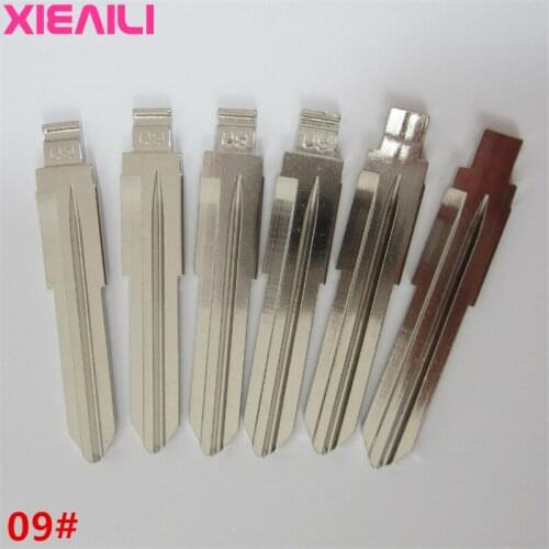 XIEAILI 20Pcs/lot For 09# Blank Remote Uncut Key Blade For Mazda 323/626/929 (Side Slot) S241