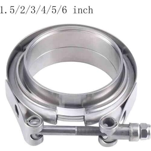 1.5/2/3/4/5/6 inch Stainless Steel V-band Clamp Male Female Exhaust Flange Stainless Steel Vband Clamps