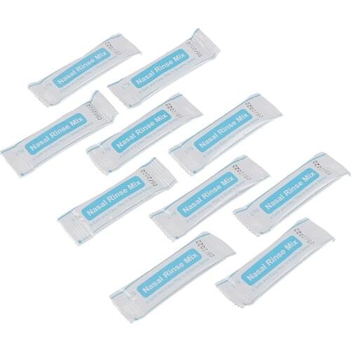 10pcs Nasal Wash Salt Rinse Mix Allergic Rhinitis Relief Nose Cavity Protector Irrigation for 2.7g Adults Children Nose Cleaner