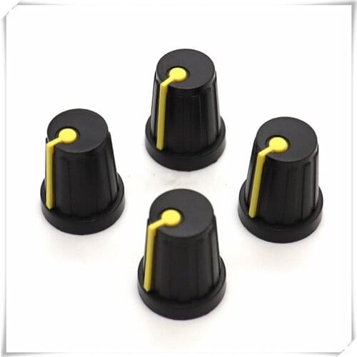 5 Pieces Plastic Flower Shaft Knob Diameter 17mm Height 12mm Potentiometer Encoder Knob Gear Shaped Inner Hole 6mm