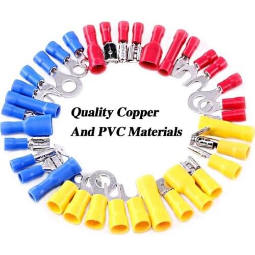 540/840 PCs cold-pressed crimp terminal boxed combination 36 type wiring intermediate connector bullet plug terminales faston