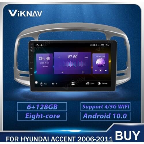 128G Car Radio GPS Navigation Touch Screen For Hyundai Accent 2006 2007 2008 2009 2010 2011 Car Multimedia Player Stereo Android