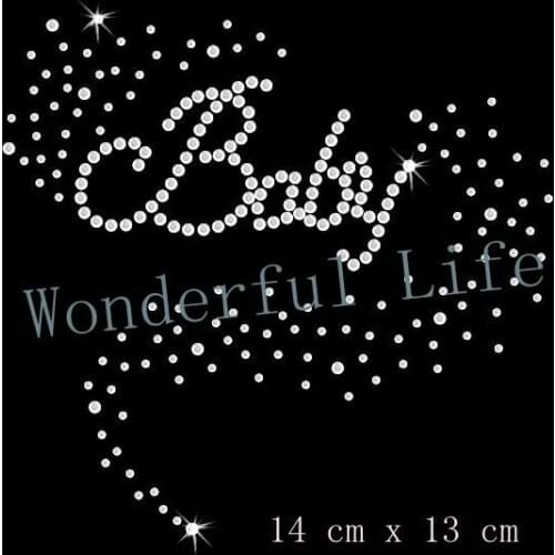 Free Shipping Baby Scatter Rhinestone Applique