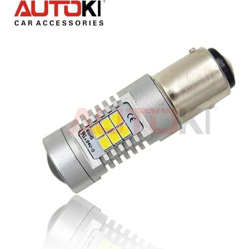 Free Shipping 2PCS 1157 BAY15D Auto Car LED High Power Daytime Running Lights 21SMD 10.5W LED Bulb For DRL 850LM 6000K White