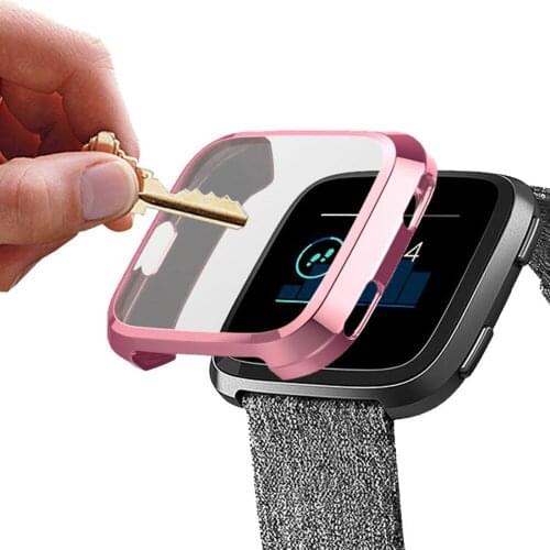Cover For fitbit versa/Versa 2/Versa lite strap case screen protector smart watch Accessories ultra-thin protective frame bumper