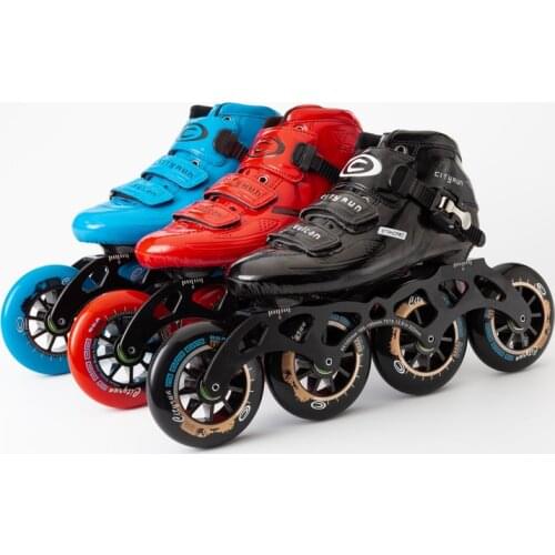 CITYRUN inline speed skates shoes 4X90mm 100mm 110mm 4 wheels carbon fiber boot roller skates patines race professional skating