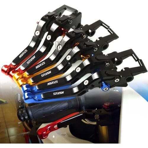 For Honda NSR125 1988-1990 1989 NSR 125 CNC Aluminum Motorcycle Adjustable Folding Extendable Foldable Fold Brake Clutch Levers