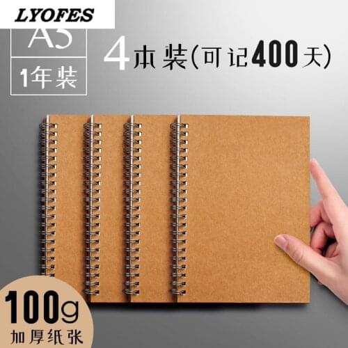 Sketchbook Diary for Drawing Painting Graffiti Soft Cover Black Paper Sketch Book Memo Pad Notebook Office School Supplies Gift