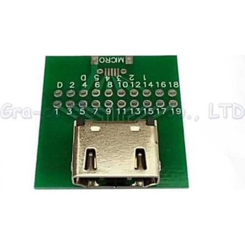 HDMI Welded adapter plate female socket connector test board