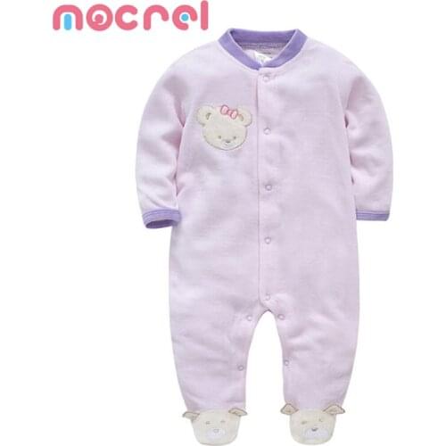 Baby Clothing Velvet Cartoon Long Sleeves Baby Romper Suit Childrens Children Baby Clothing 0 To 3 Mos Winter Footies