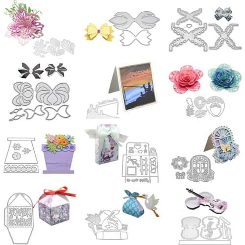 2019 Flower Animals Metal Cutting Dies DIY Stamps For Scrapbooking Handcraft Box Decoration Art Cutter
