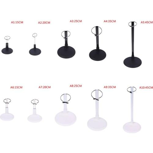 Cute Adjustable Metal Doll Dummy Puppet Wrist Stand Holder Bracket Support Dollhouse Accessories Kids Girls Toy Gift White Black