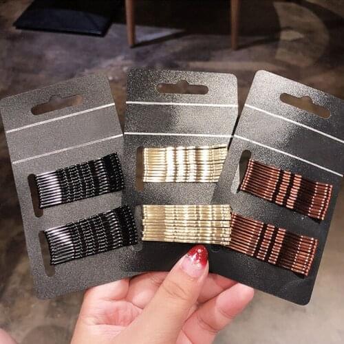 MISANANRYNE Women Girls Basic Black Gold Barrettes Female Hair Clips Headbands Lady Good Quality Hairpins Hair Accessories