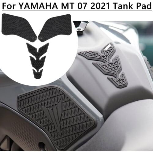For YAMAHA Sticker MT07 MT 07 Motorcycle Non-slip Tank pad sticker Side Fuel Tank pad Protector Stickers Decal Knee Grip 2021