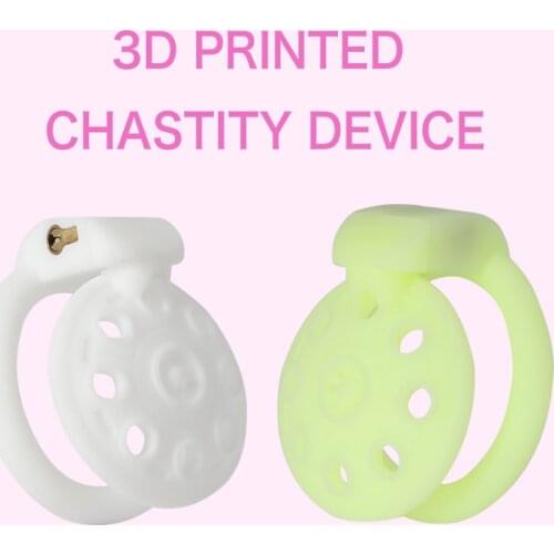 2021 NEW 3D PRINTED CHASTITY DEVICE MICRO Cock Cage 3D UFO Cock Cage Penis Trainer Lock Sleeve BDSM Chastity Belt Sex Toys