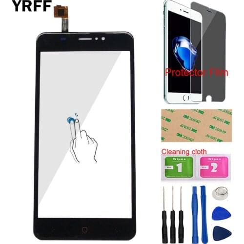 Digitizer Panel For S-Tell M556 Front Glass Touch Screen Lens Sensor Tools + Protector Film