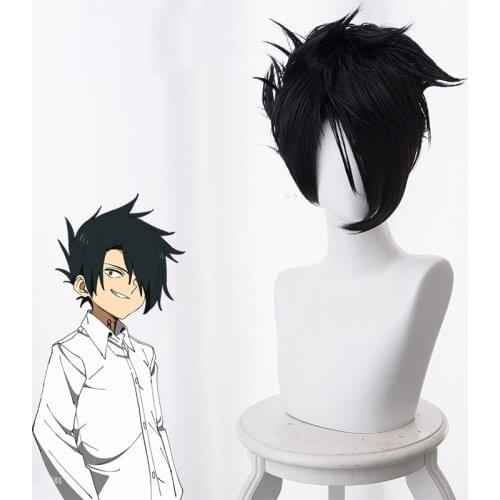 The Promised Neverland Norman Cosplay Wig Yakusoku no Neverland Cosplay Hair Headwear Halloween Cosplay Costume Accessories