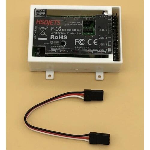 Landing gear control box for HSD Hobby 105mm F16 rc plane model