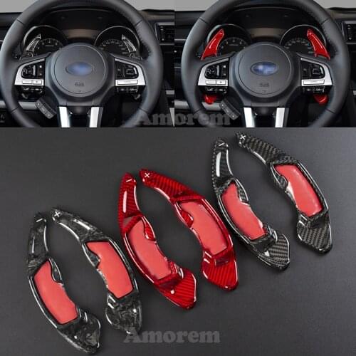 For Subaru Legacy BRZ WRX STI Forester Impreza XV Outback Paddle Shift Steering Wheel Extension Shifter Forged Carbon Fiber
