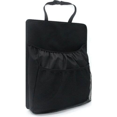 Car Net Mesh Pocket Seat Back Multi-Pocket Storage Bag Organizer Holder Black