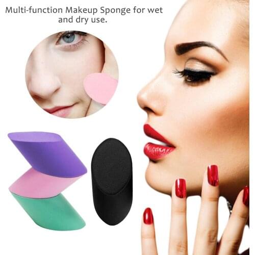 Beveled Makeup Sponge Blender Cosmetic Egg Makeup Concealer Blending Sponge Set Cosmetic Makeup Foundation Puff Tool