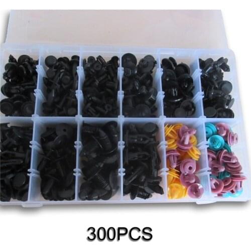 300PCS Mixed Fasteners Car Door Mudguard Trim Panel Fender Retainer Clip for Nissan Toyota BMW Honda