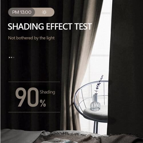 Modern Blackout Curtains for Living Room Bedroom Curtains for Window Solid Color Blackout Cortinas Treatment Finished Custom