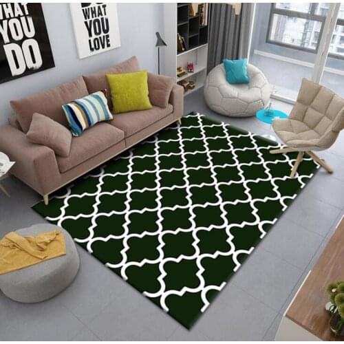 StarBlue-HGS Geometric Graphics Non-Slip Floor Mat Geometrical Grid Doormats Rug Carpet for Bedroom Indoor Outdoor Throw Rug
