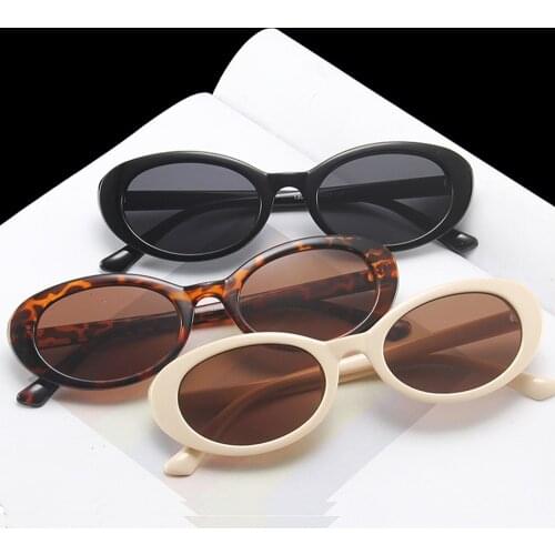 Trending Retro Oval Sunglasses Small Frame Sunglasses Women/Men Jelly Color Gothic Glasses UV400 Streetwear Eyewear