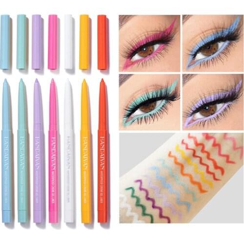 Ultra-fine Eyeliner Gel 10 Colors DIY Waterproof Creme Gel Liner Sweatproof Non-smudge Eye Pencil Cosmetic Toos