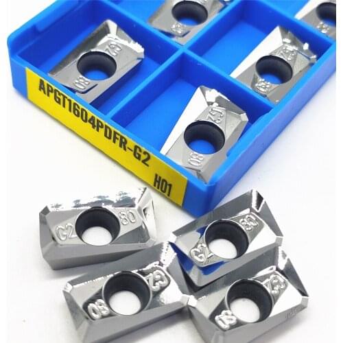APGT1604 G2 H01 Milling Insert lathe tools Milling Insert Cutting Tool CNC Tool AL +TIN Alloy wood APGT 16040 turning insert